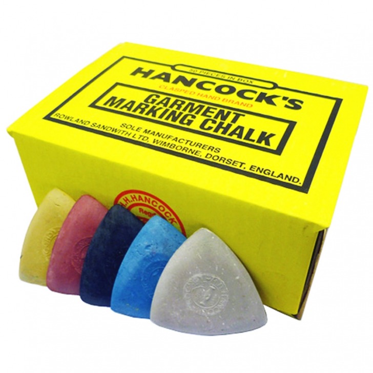 Hancock's 25 Triangle Assorted Marking Chalk