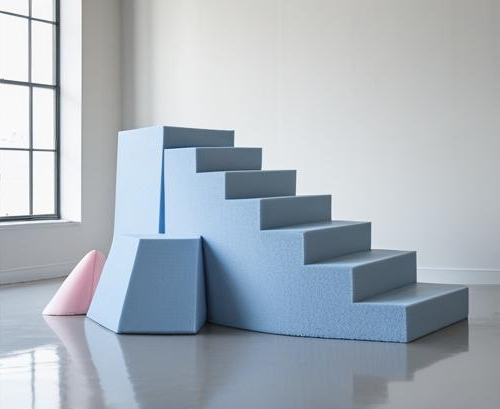 Precision-cut shaped foam component